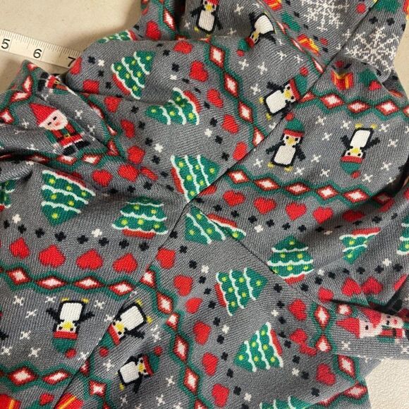 Christmas Holiday Santa Christmas Tree Leggings Xl 15/17 - Picture 8 of 10